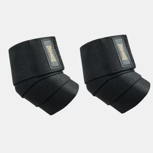 Elbow wraps for weightlifting offer maximum support during heavy lifts, helping you maintain proper form and minimize joint strain. These adjustable wraps provide customizable compression, giving you the right balance of tension and support to lift more with less injury risk. Perfect for bench presses, overhead lifts, and other intense exercises, they enhance stability and confidence during your workouts. Made from a durable blend of polyester, cotton, and elastic, the wraps are comfortable, flexible, and built to last, with breathable fabric to keep you cool and dry and reinforced stitching for added durability.